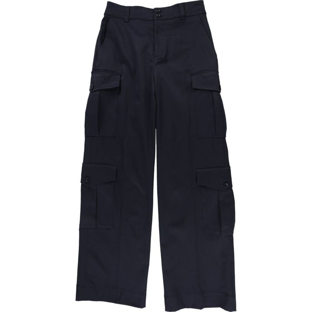 Ralph Lauren Womens Faille Straight Leg Trousers Cargo Casual Pants, NWT